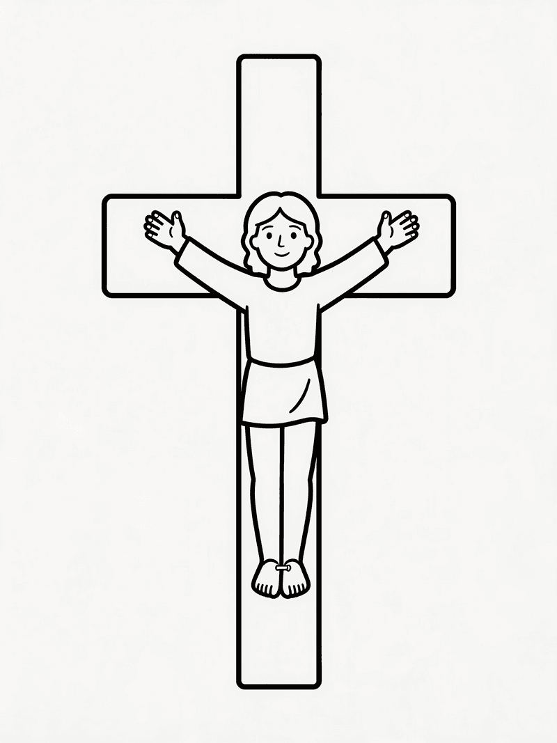 The crucifixion scene