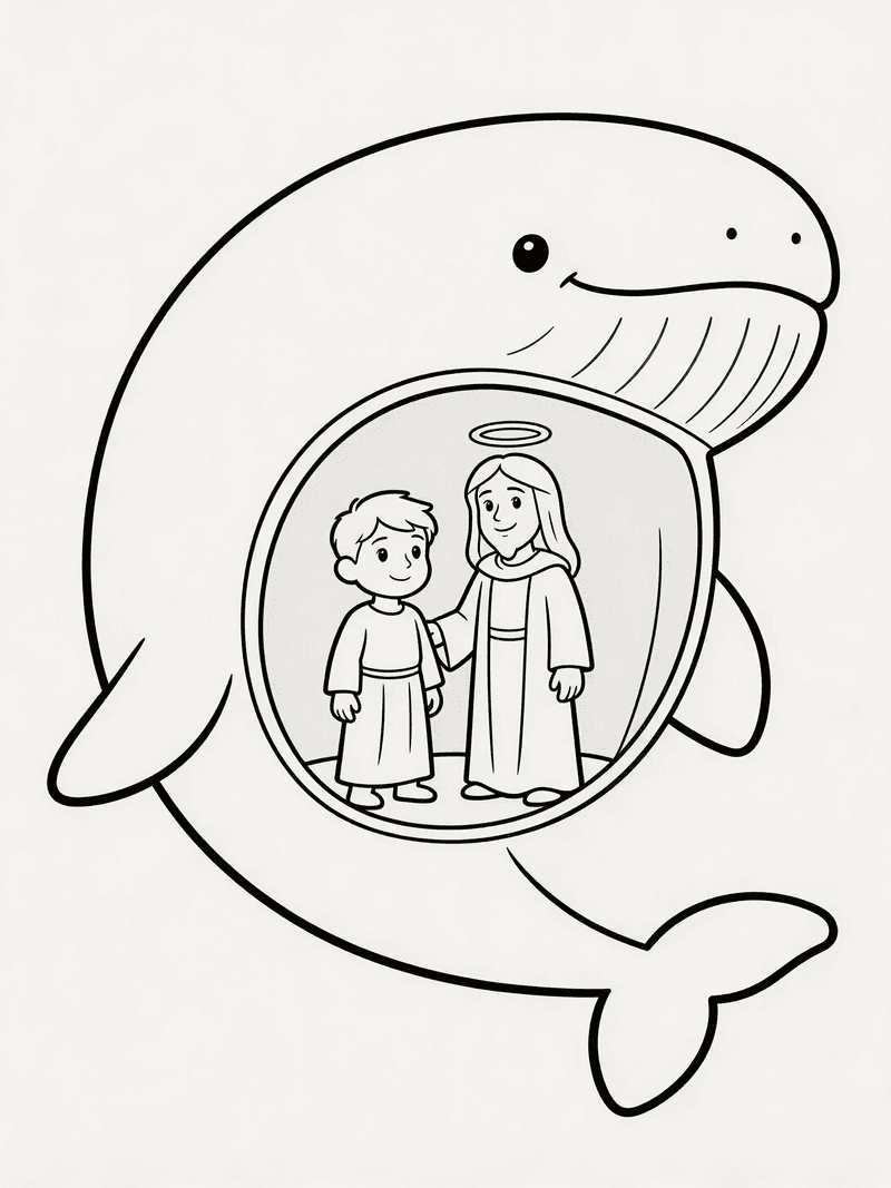 Jonah inside the whale