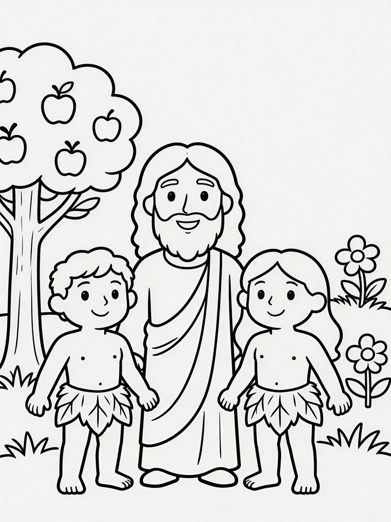 Adam and Eve in the Garden of Eden